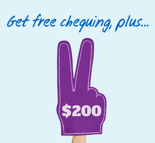 Three cheers for free chequing.