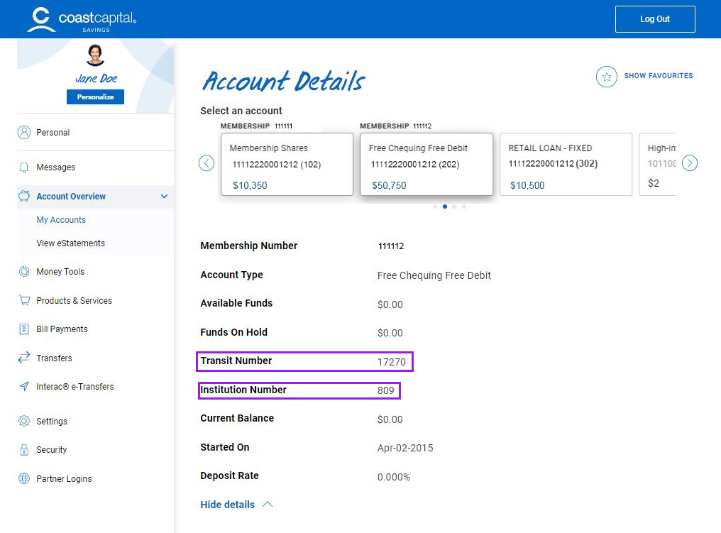 Coast Capital Savings Setting up a preauthorized credit and debit