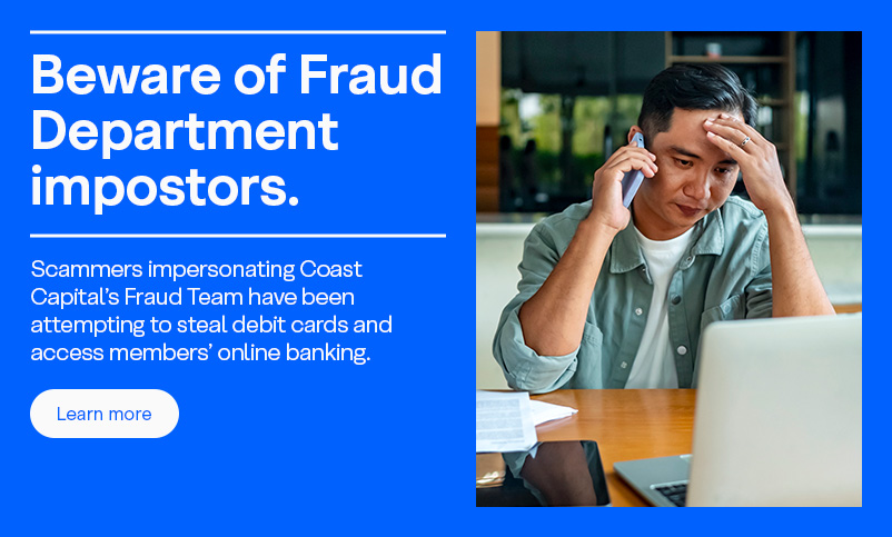 Beware of Fraud Department imposters
