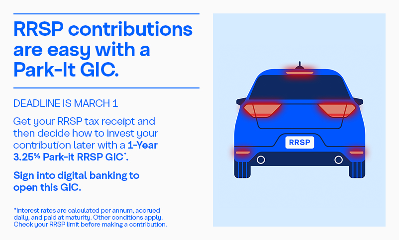 Park-It GIC Image - RRSP contributions are easy with Park-It GIC