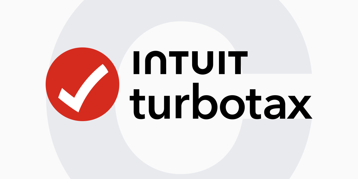 Coast Capital "C" logo on a foam white background. Intuit turbotax logo in the foreground
