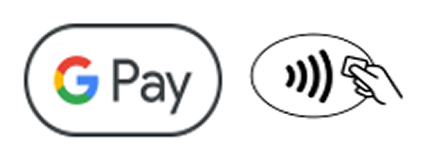 Google Pay symbol and Tap® symbol
